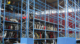 Palletstelling met dak